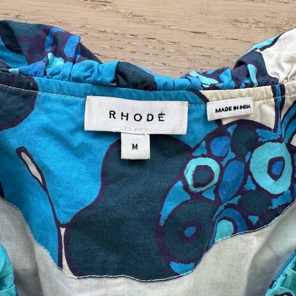 RHODE Valerie dress size M woodstock floral - Picture 11 of 12